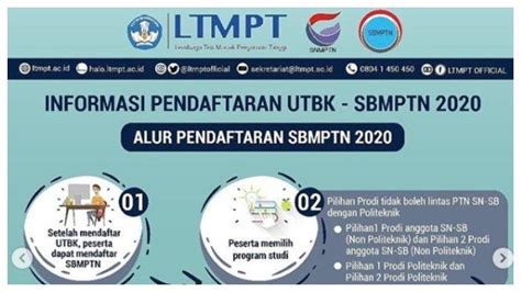 Link Daftar Utbk Sbmptn Perhatikan Syarat Dan Cara Pendaftarannya