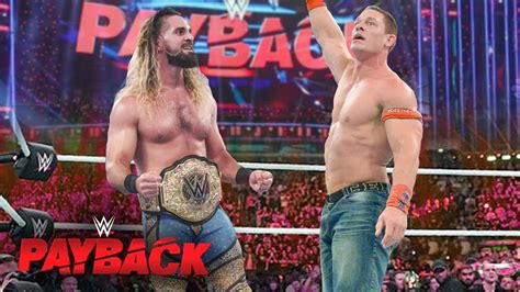 Wwe Payback Winners Surprises Full Results John Cena Special