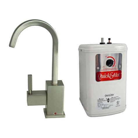 Single Handle Hot Water Dispenser Faucet With Heating Tank In Brushed Nickel I7233 BN The Home