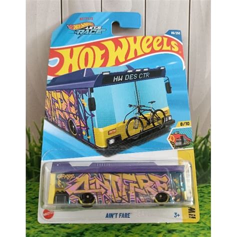 Jual Hot Wheels Bus Ain T Fare Let S Race Ungu Shopee Indonesia