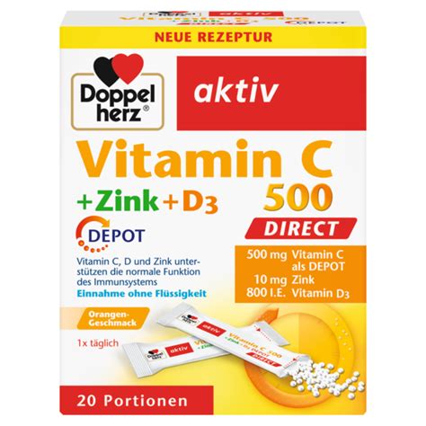 Doppelherz Vitamin C Zink D Direct Depot Doppelherz