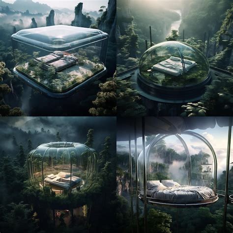Premium Ai Image Forest Houses