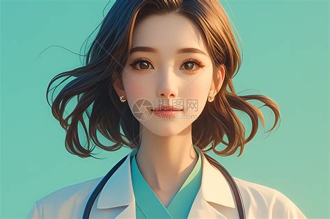 戴着听诊器的女医生插画图片下载 正版图片601194675 摄图网