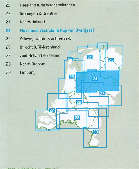 Fietskaart Fietsknooppuntenkaart Flevoland Vechtdal Kop Van