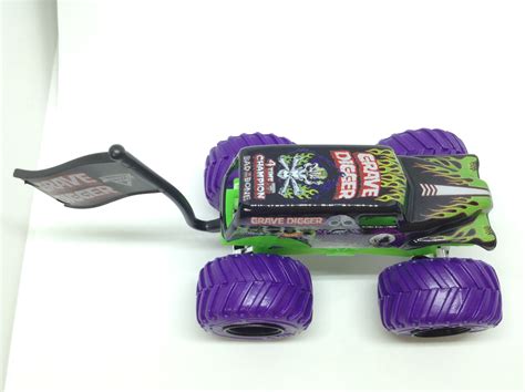 JULIAN S HOT WHEELS BLOG Grave Digger Monster Jam Truck 2017 Color Treads Purple Tires