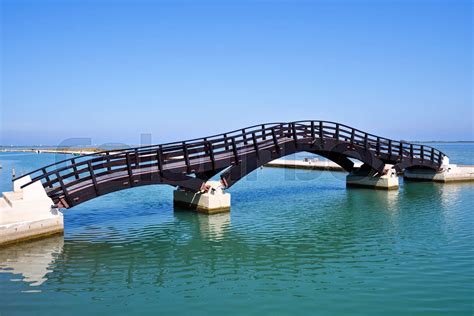 Wooden Bridge In Lefkada Town In Greece Stock Image Colourbox