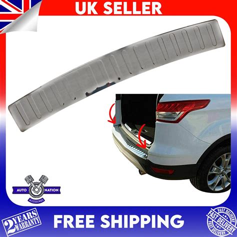 Chrome Rear Bumper Ssteel Scratch Guard Protector For Ford Kuga Mk1