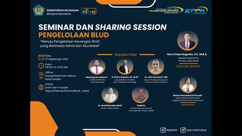 Seminar Dan Sharing Session Pengelolaan BLUD Jawa Barat YouTube