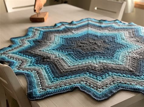 Day Supernova Blanket Crochet Pattern By Betty Mcknit Etsy