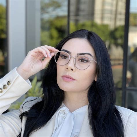 Óculos de Grau Redondo Nude Pamela Safine Óculos