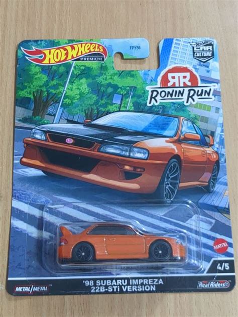 Hot Wheels Premium Ronin Run Subaru Impreza B Sti Version Car Lazada Ph