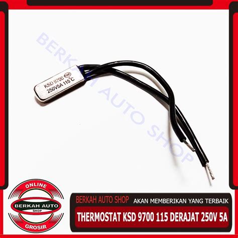 Jual Thermostat KSD9700 130 Derajat 250v 5A Sensor Suhu Temperatur