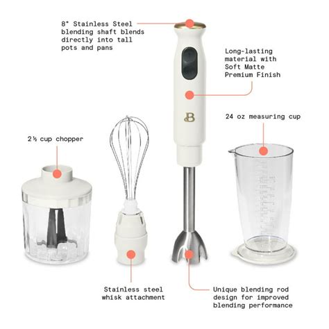 Beautiful 2 Speed Immersion Blender With Chopper Measuring 42 Off
