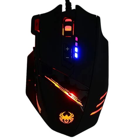 ZELOTES C 12 Wired USB Optical Gaming Mouse 7 LED Lights 12 Key ...