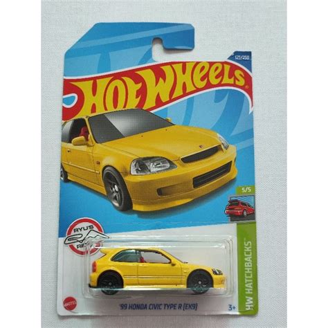 Hot Wheels Honda Civic Type R Ek China Card Shopee Malaysia