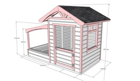 Детский домик с песочницей 1 x 2 м. - wood-core.ru