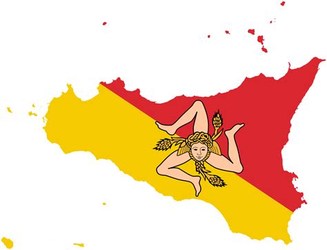 Fileflag Map Of Sicilysvg Sicilia Mappa Dellitalia Sicilia Italia