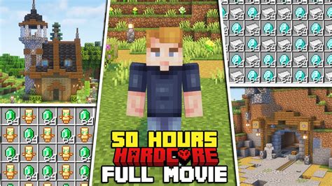 I Survived 50 HOURS In Hardcore Minecraft Full Movie YouTube