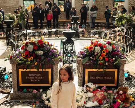 At Lisa Marie Presley Memorial at Graceland, Friends and Family Mourn