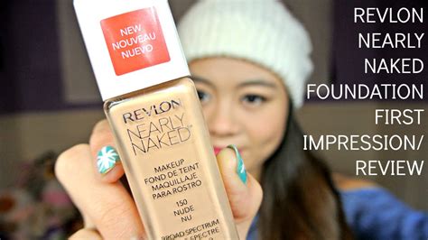 NEW Revlon NEARLY NAKED Foundation First Impression Review YouTube