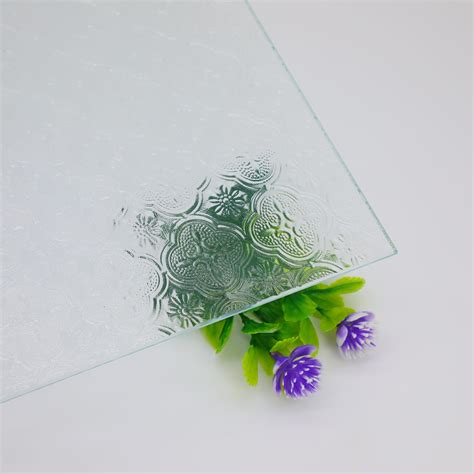 Patterned Glass And Sandblasted Glasslow Iron Laminated Tempered