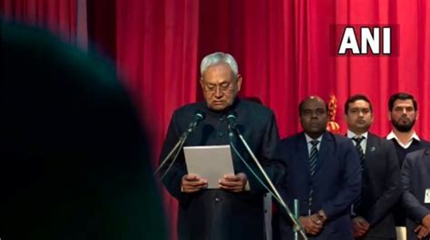 Bihar Political Crisis Highlights Nitish Takes Oath As Bihar Cm 8 Leaders Sworn In As Ministers