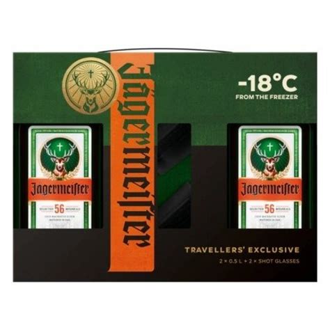 Licor Jagermeister 500ml X2u 2 Shotschupitos Kucopas