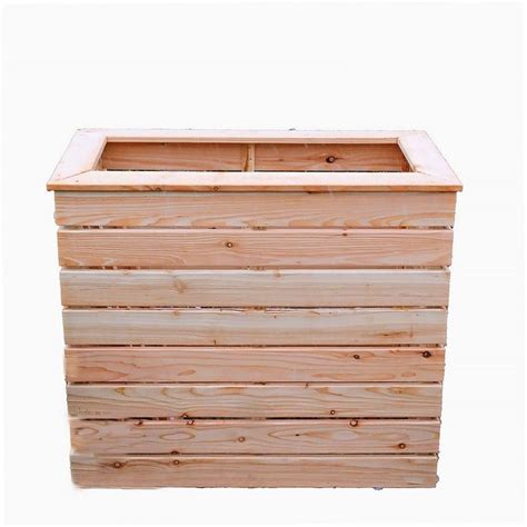 Garden Planter Larch Rectangular Pia By Shire Cm Buy Online At