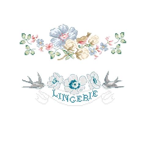 Pour Ma Lingerie From Les Brodeuses Parisiennes Cross Stitch Charts Cross Stitch Charts