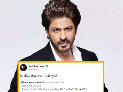 Shah Rukh Khan Gives Befitting Reply To A Troll Who Asked Him About His