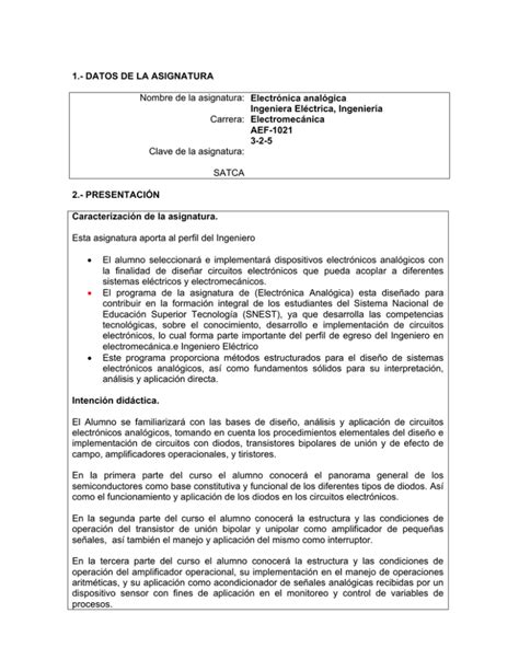 AE 21 Electr Nica Anal Gica