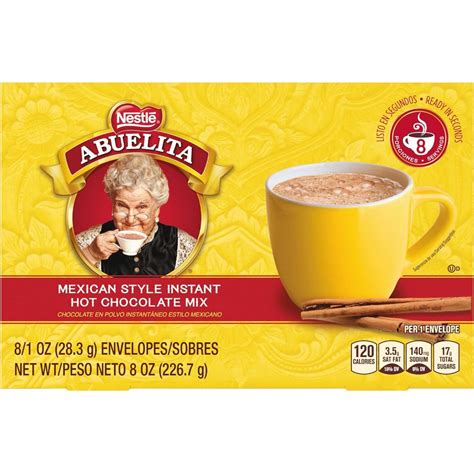 Bột pha sô cô la nóng uống liền Abuelita Mexican Style Instant Hot Chocolate Drink Mix hộp 9