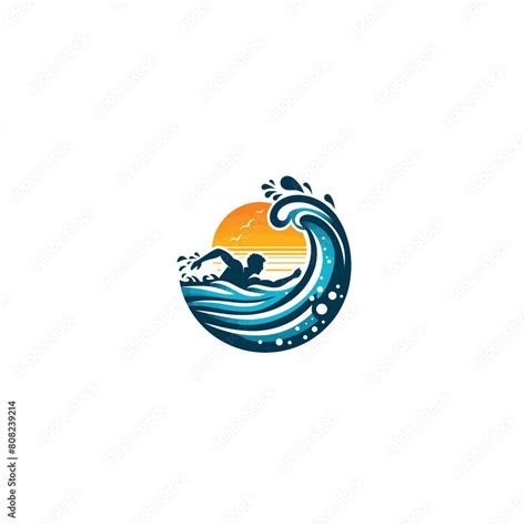 Swim Logo Design Swimming Logo Pool Service Logo Vector