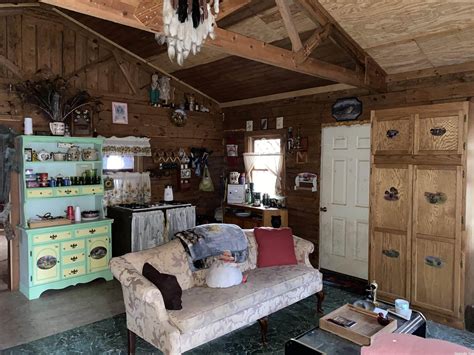 Off-Grid Ozark Mountains Hunting Cabin For Sale on 5 Acres. Arkansas