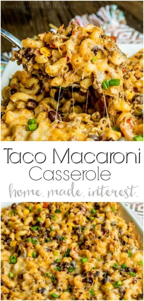 Taco Macaroni Casserole Home Made Interest