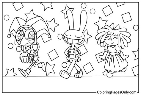 The Amazing Digital Circus Coloring Pages Coloring Pages For Kids And