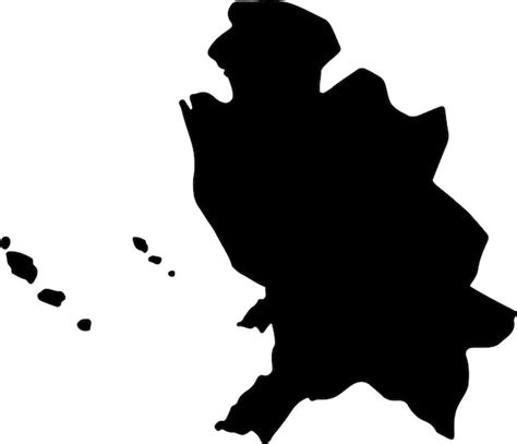 Premium Vector Silhouette Map Of Nayarit Mexico