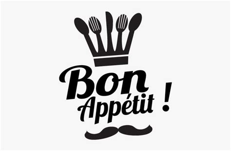 Stickers Bon Appetit Mais Silhouette Bon Appetit PNG Image