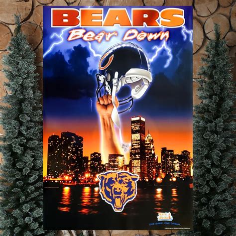 Chicago Bears Bear Down Super Bowl Xli Poster - teejeep