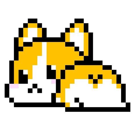 An Image Of A Pixelated Cat Laying Down