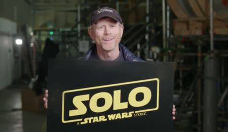 Ron Howard revela que su película de Star Wars se titula Solo Una