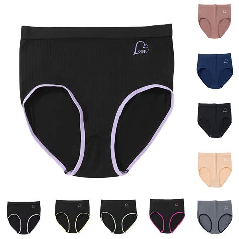 Sentmoon Womens Bikini Swimsuits Plus Size High Waist No Show Underwear Women No Pinching Hip