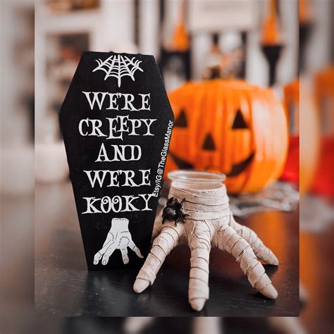 Were Creepy and Were Kooky / Addams Family Inspired/ Thing / - Etsy