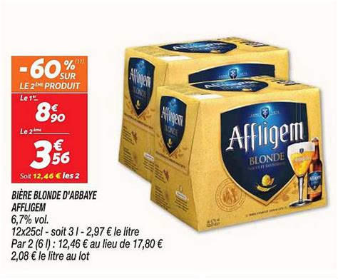 Promo Bi Re Blonde D Abbaye Affligem Chez Netto Icatalogue Fr