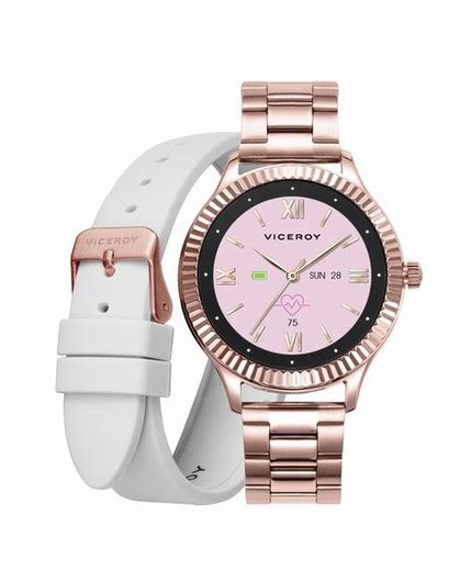 Smartwatch Viceroy De Acero Ip Rosado Con Personalizacion De Esfera