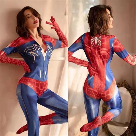 Jual Kostum Lingerie Cosplay Black Spiderman Bodysuit Kostum Wanita Dewasa Shopee Indonesia