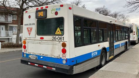 STM Bus 26 061 Retired Ride On The 141 Jean Talon Est Going East