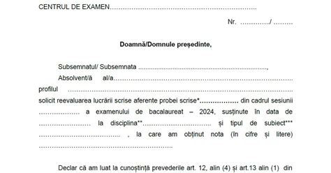 Contestatii Bac 2024 Unde Se Depun Si MODEL De Contestatie La Bacalaureat