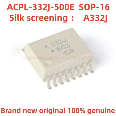 Original Genuine ACPL 332J 500E Silk Screen A332J SMD SOP 16