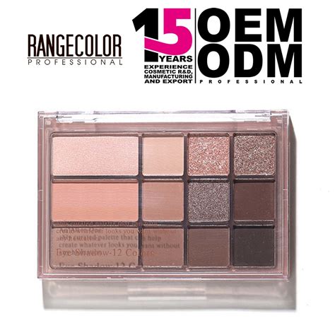 OEM 12 Color Nude Eyeshadow Cosmetics Long Lasting And Cruelty Free Eyshadow Makeup China